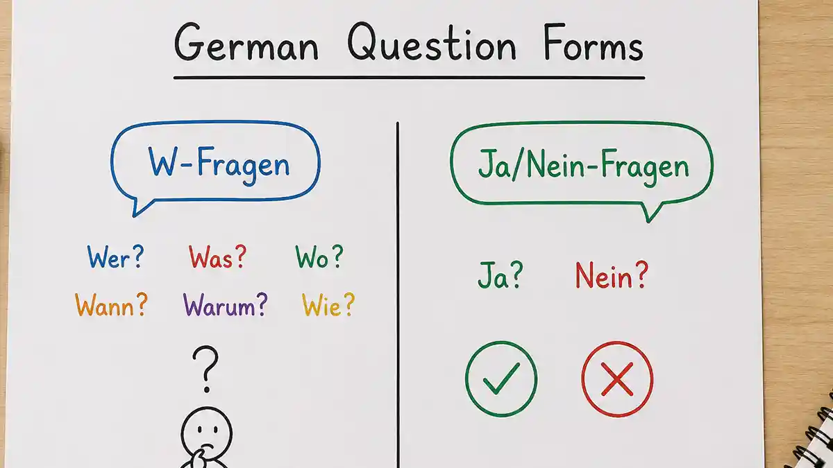 Forming questions in deutsch