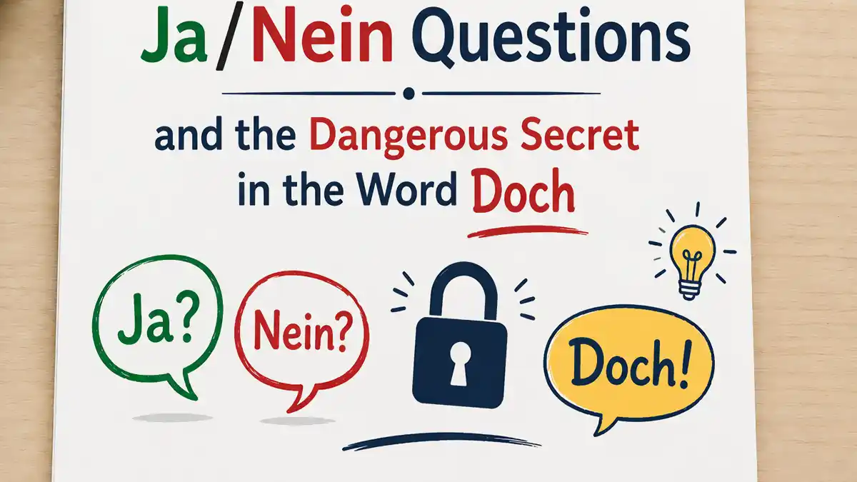 Yes or No questions and the word Doch
