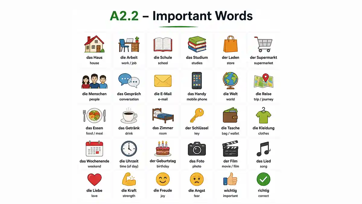 Key Vocabulary A2.2