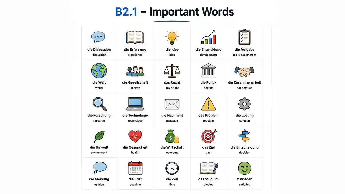 Key Vocabulary B2.1