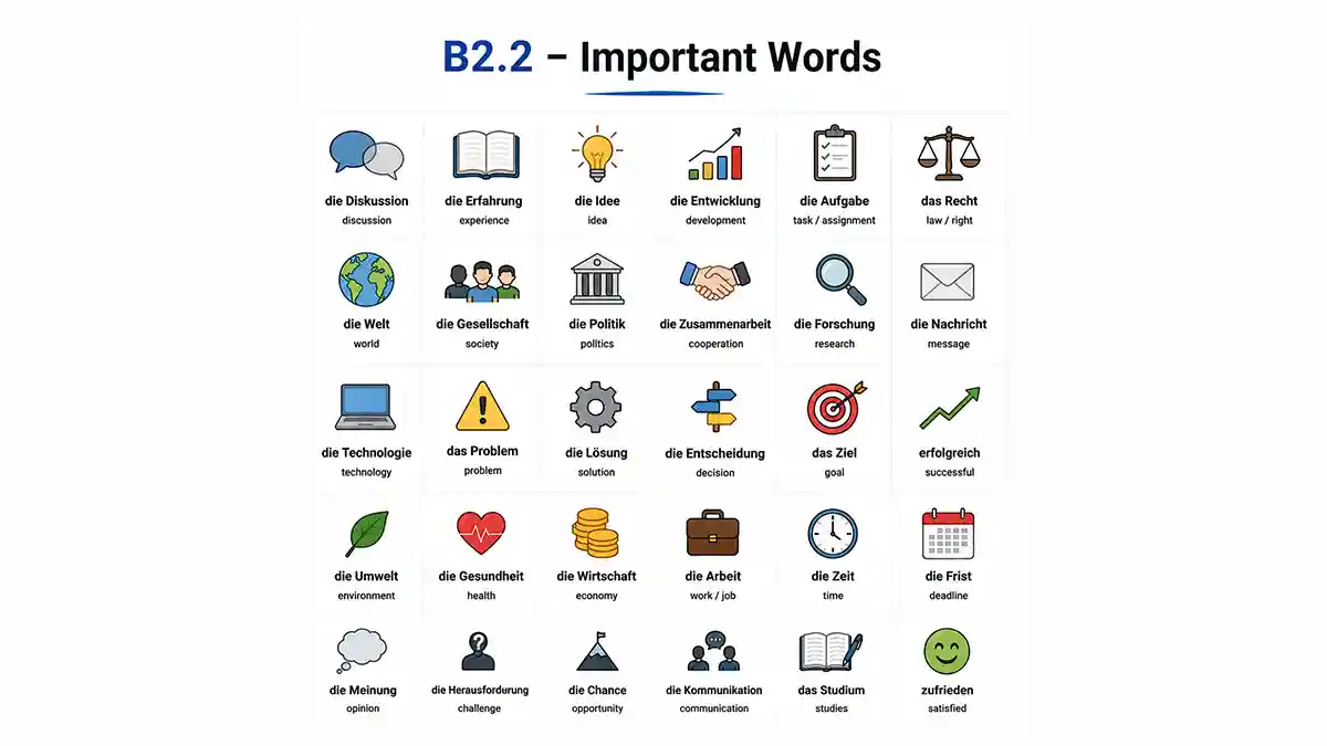 Keywords Level B2.2