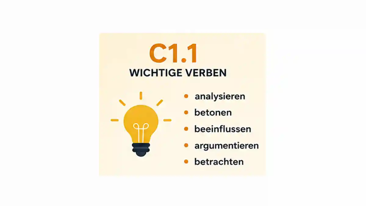 Wichtige Verben C1.1